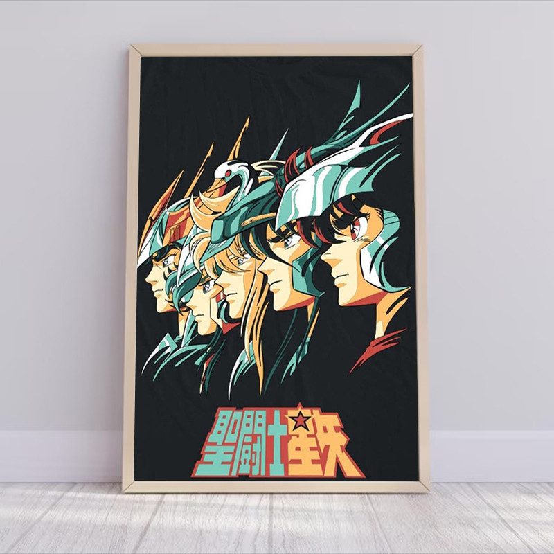 

Saint Seiya Anime Poster Decorative Pictures for Living Room Decor Wall Decoration for Home Decorations Picture on the Wall Art