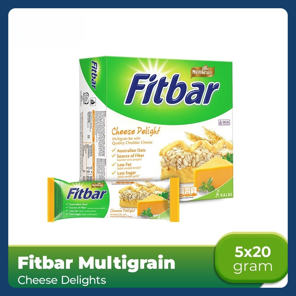 

Fitbar Cheese Delight 5x20gr Multigrain