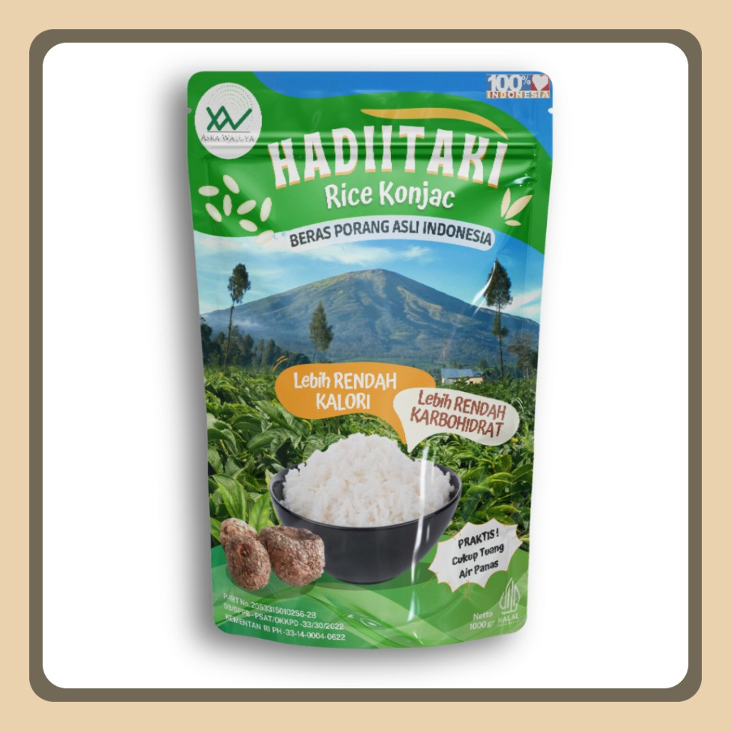 

hadiitaki beras porang rendah gula tinggi serat 1kg