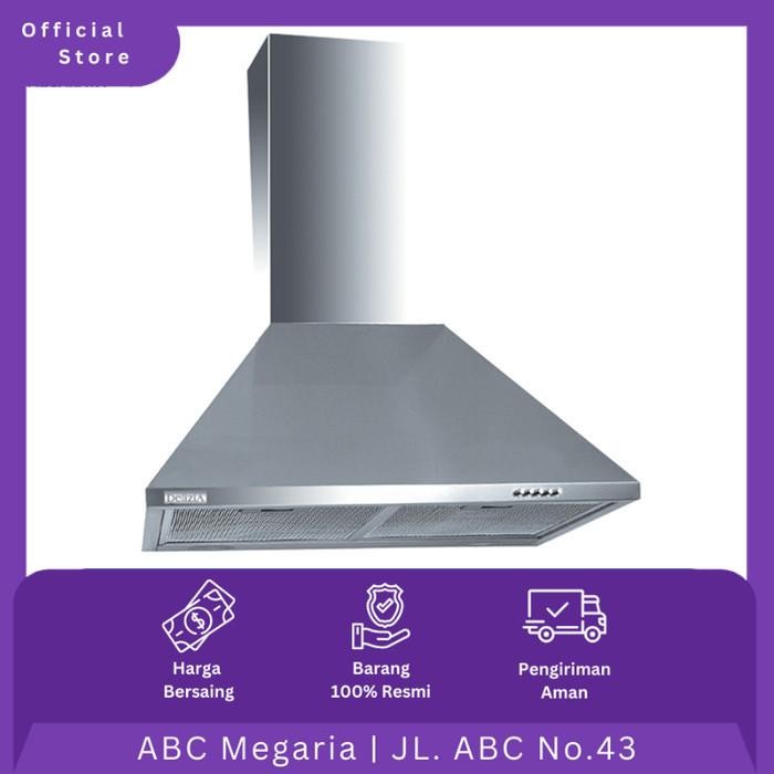 Delizia Cooker Hood / Penghisap Asap Kompor DCP6J7IX / DCP6J7-IX 60cm