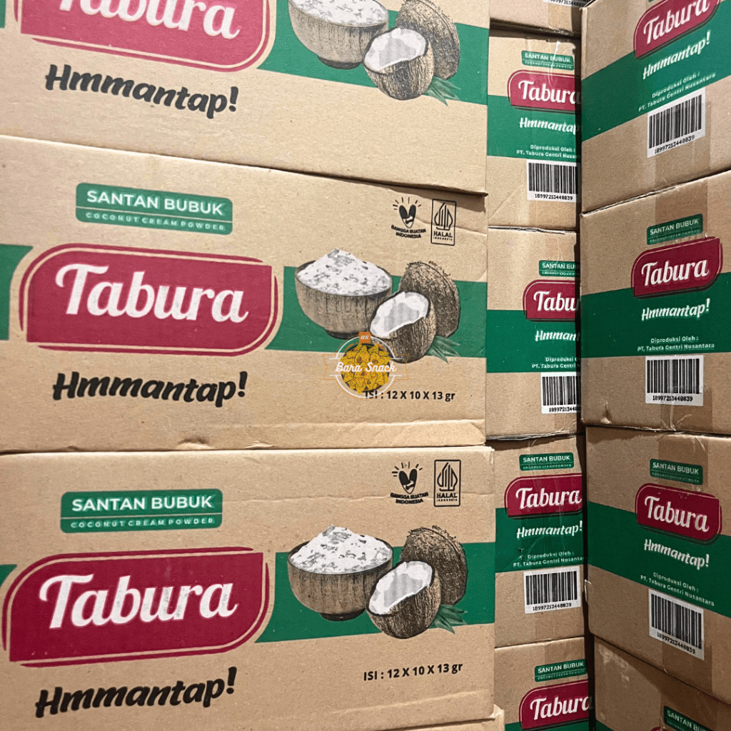 

[1 DUS] Santan Bubuk Tabura 1 Renceng Isi 10 Pcs / Coconut Powder Murah