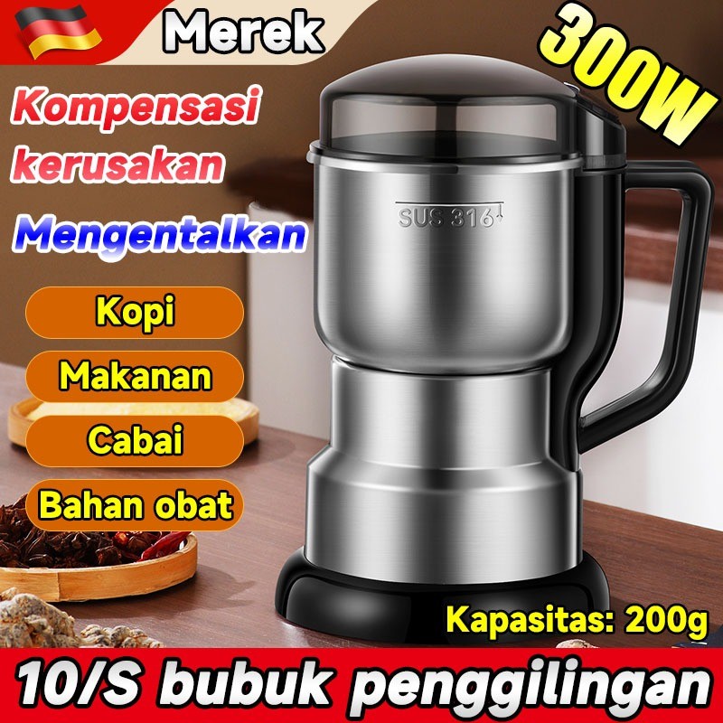 300W Penggiling kopi 10 detik penggilingan Penggiling bumbu Blender bumbu Kapasitas ekstra besar