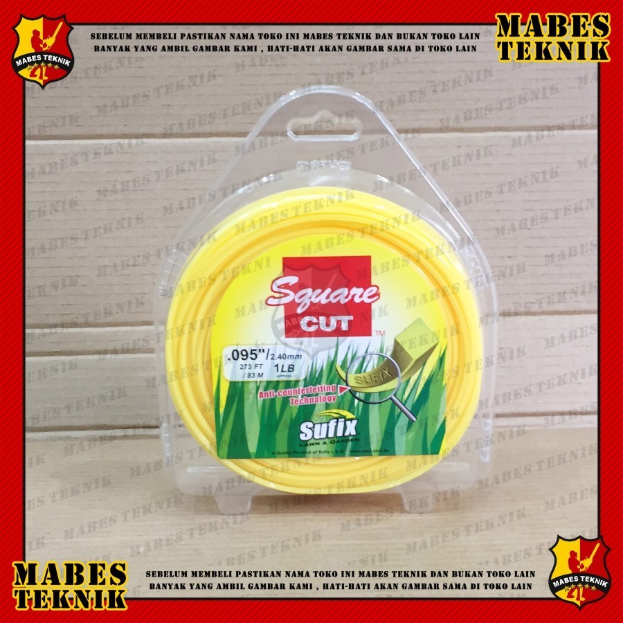 SENAR POTONG RUMPUT - SUFIX 1 LB - 1LB /  40 - 83 METER - TALI NYLON CUTTER