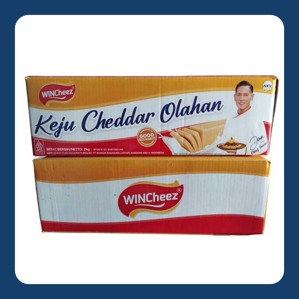 

Keju WinCheez Cheddar 2kg / CHEDDAR CHEESE BLOCK WINCHEEZ