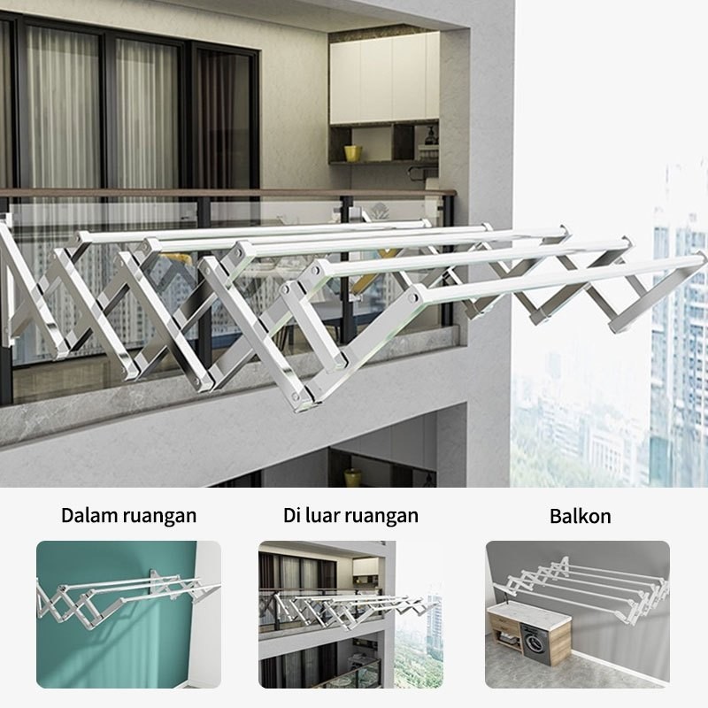 BRD Jemuran Baju Tempel Dinding Jemur