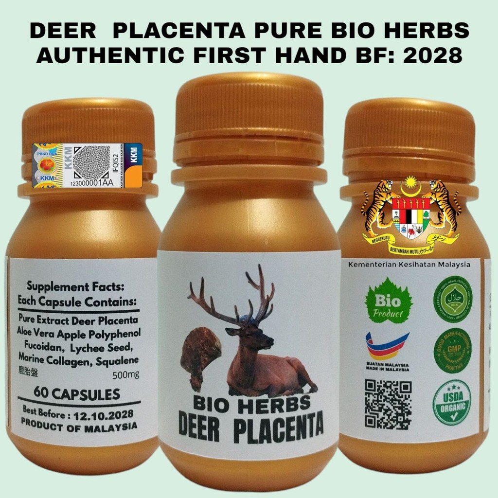 DEER PLACENTA NEW ZEALAND EXTRACT PURE ORIGINAL PLASENTA RUSA PREMIUM SP