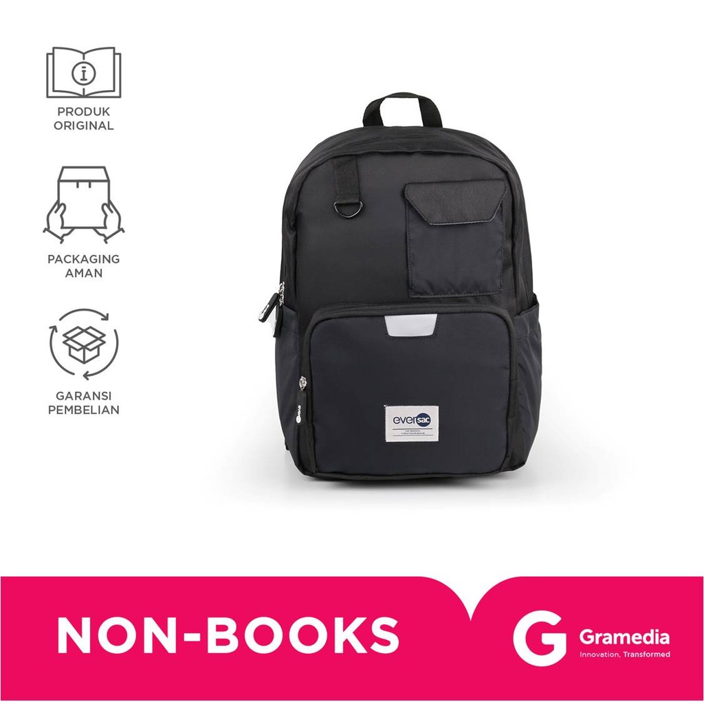 Eversac Backpack Junio Delta Black