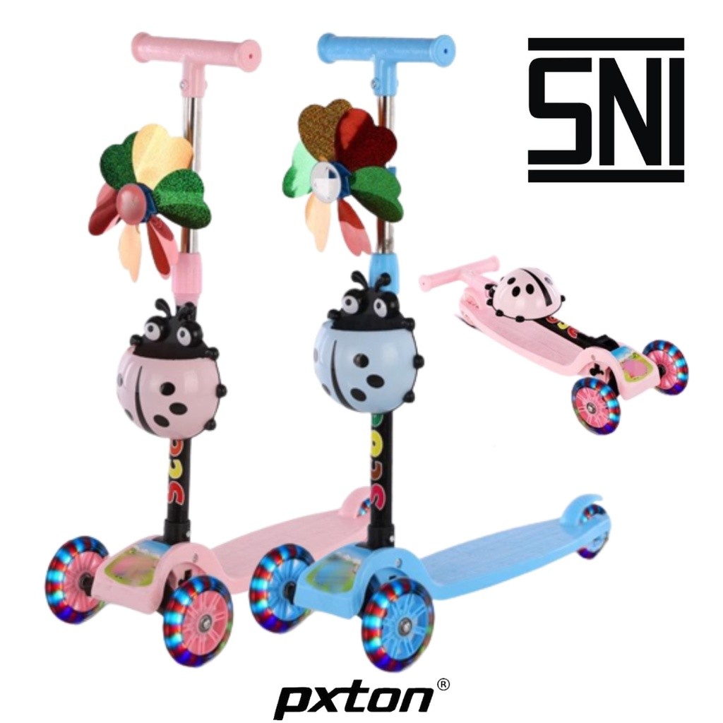 PXTON - Mainan Scooter  Anak roda nyala Otoped/ Kickboard Skuter SKUTER ANAK RODA 3 / scoter OTOPED 