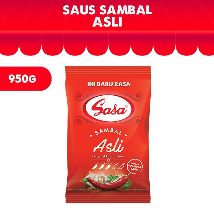 

Sasa Sambal Asli 950 Gr Pedas Nikmat Halal
