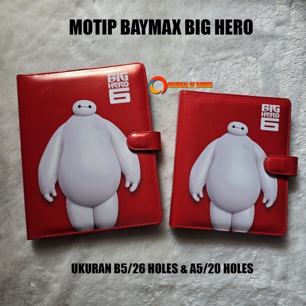 

BINDER MOTIP BIG HERO BAYMAX, ukuran A5 & B5