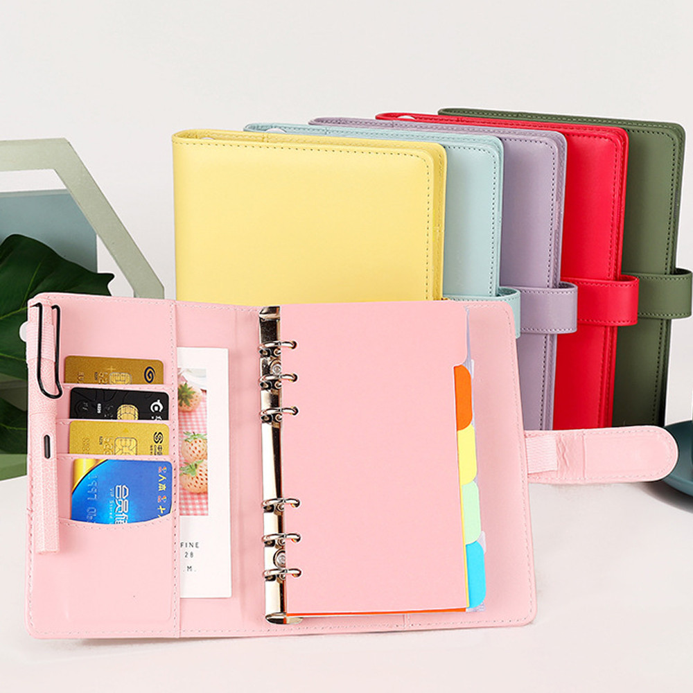 

【Dotding】A6 Binder Polos 6 Ring Eksklusif Levi Agenda A6 Polos Binder Berkualitas Dompet Keuangan Hemat H443
