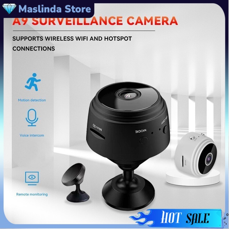 Kamera Tersembunyi Mini WiFi IP Camera CCTV Wide Angle Nightvision 1080P /  Kamera Pengawas Kecil Mu