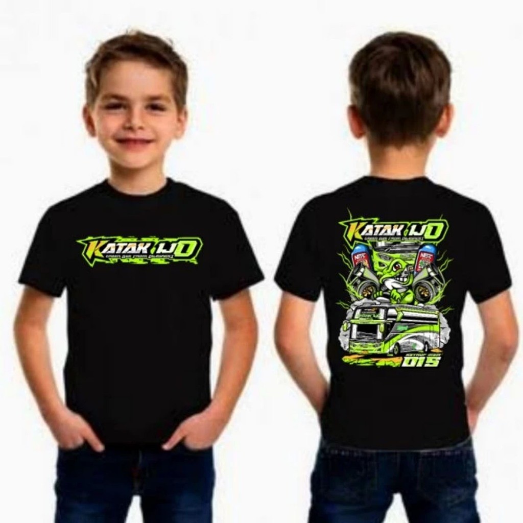 BAJU ANAK // Baju Bus Asyrof Katak ijo kaos busmania baju bus anak-anak kaos bus pria dan wanita