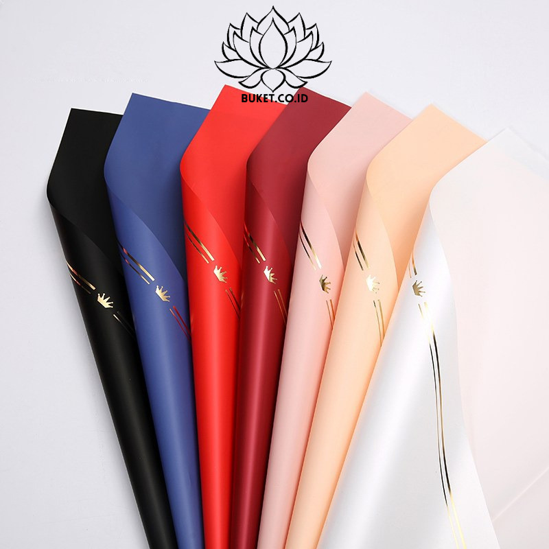 

[1 LEMBAR] Kertas Buket Cellophane Crown Flower Wrapping