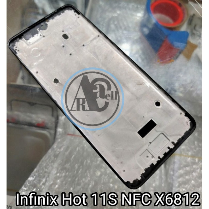 Frame tulang tengah tatakan Lcd Infinix Hot 11S NFC X6812  tulang lcd tatakan mesin