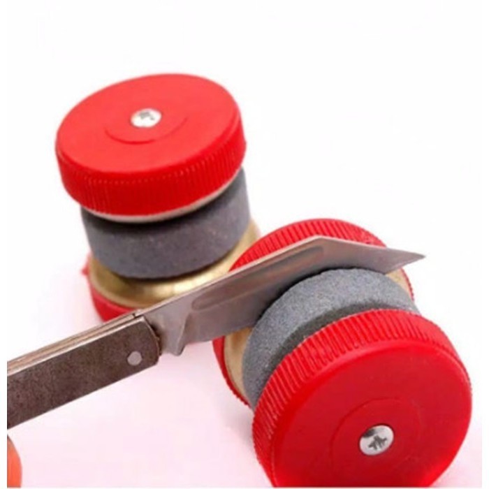 BHZ Batu Pengasah Pisau Asah Gunting Pisau Model Roda Putar Bulat Asahan