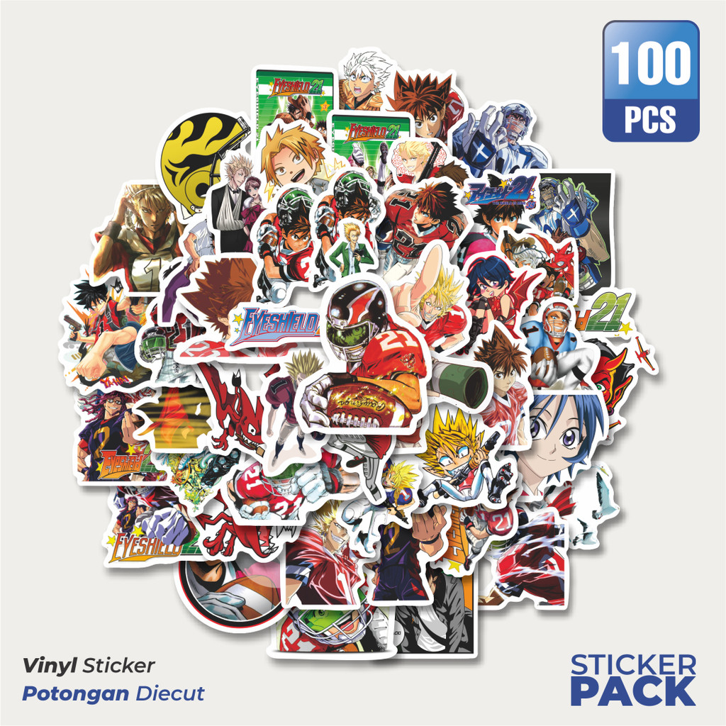 

Stiker Vinyl Sticker Anime Eyeshiel 21 (Aishīrudo) Waterproof Aesthetic- Untuk Laptop, Motor, dan Helm - Paper Stationery Pack