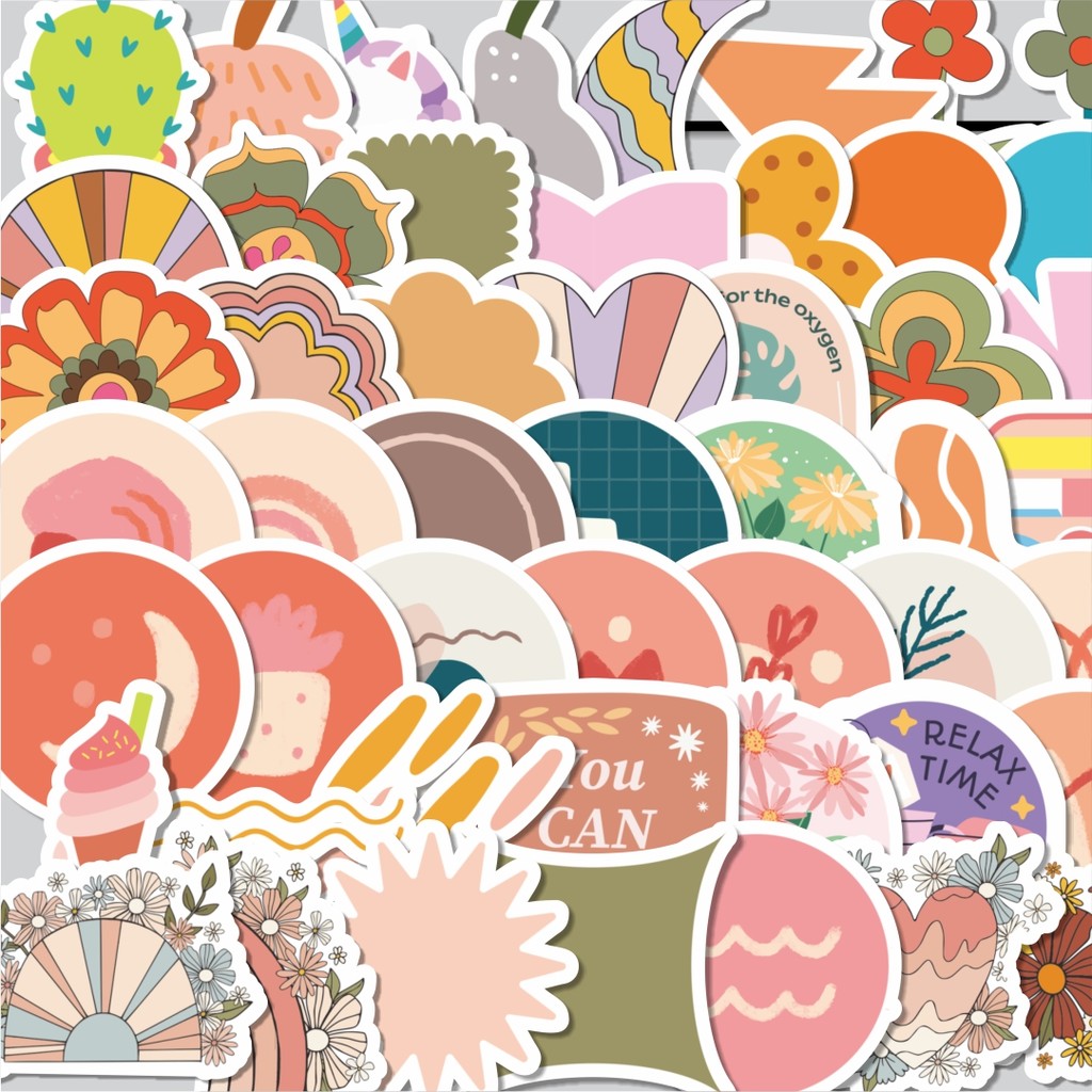 

Stiker Cutting Pack Sticker Aesthetic Pastel Lucu Isi 100Pcs Series Aesthetic Lucu Keren Untuk Koper Bahan Vynil
