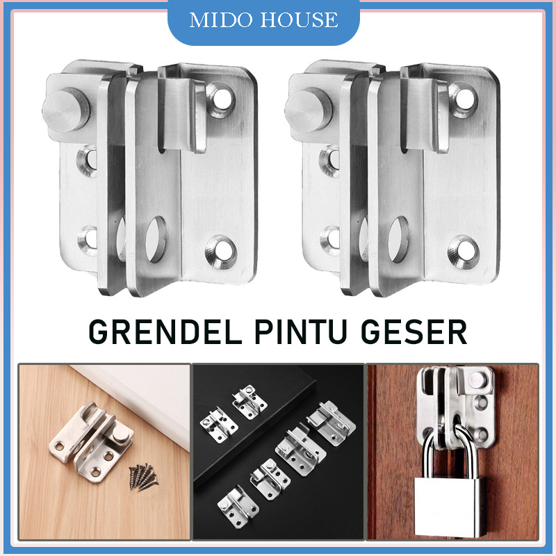 Grendel Pintu Geser/Grendel Pintu Geser Stainless/Kunci Geser Pintu/Grendel Pintu Sliding Geser