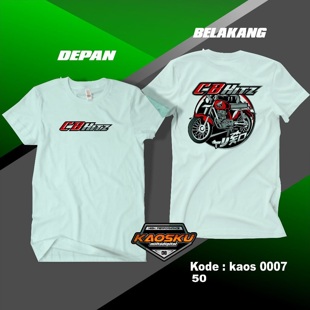 Kaos Racing Desain Tema Motor Cb Hits