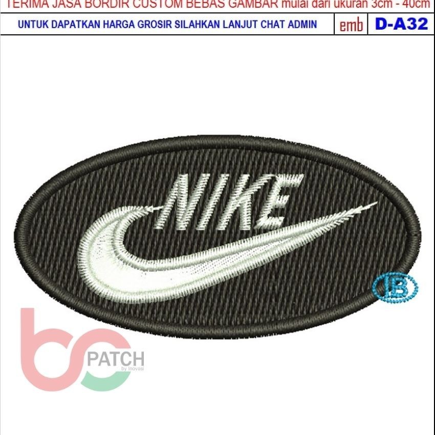 BC37 PATCH BORDIR LOGO NIKE BLACK ICON