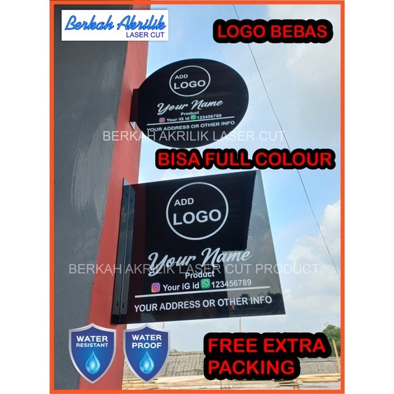 

PRODUK TERLARIS !! signage akrilik - custom desain sendiri - sign board akrilik - akrilik besar - sign put your brand here