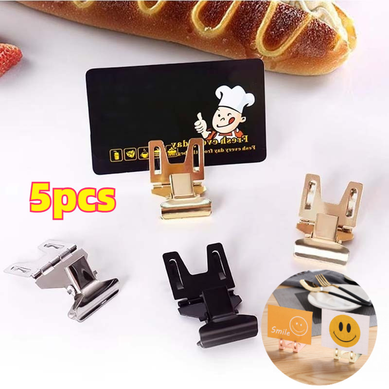 

5PCS PRICE TAG HOLDER LOGAM PROFESIONAL - Jepit Harga Anti Slip | Cocok untuk Supermarket & Pameran Dagang | Bisa Ditulis Ulang