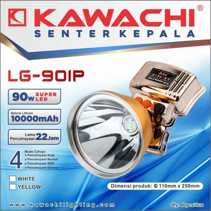 senter kepala kawachi 90 watt LP-901P super terang