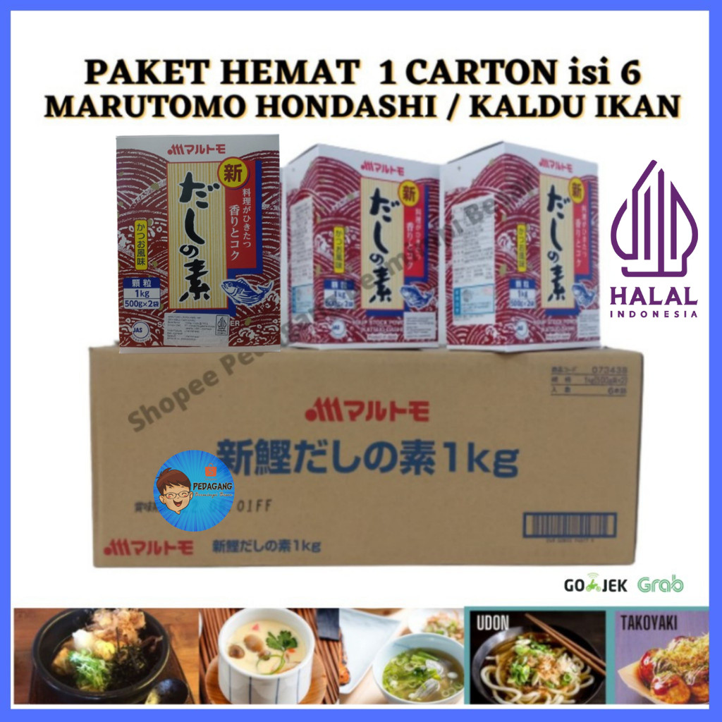 

Marutomo Hondashi Paket Hemat 1 Carton isi 6 / Kaldu Ikan