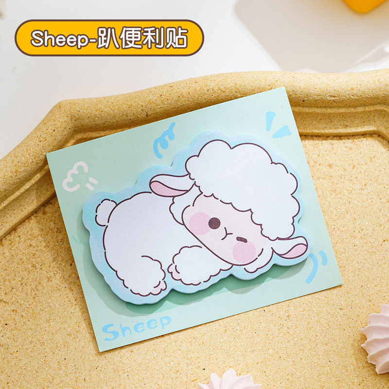 

New Creative Stationery DIY Animal Series Cute Paper Memo Pad Sticker Post Sticky Notes Notepad School Office Supplies