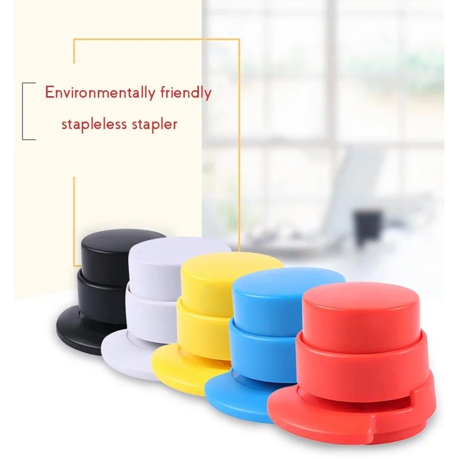 

New Staple-free Stapler Environmentally Paper Binding Tool Staple Free Stapler for Kid Student Stationery School Office Supplies