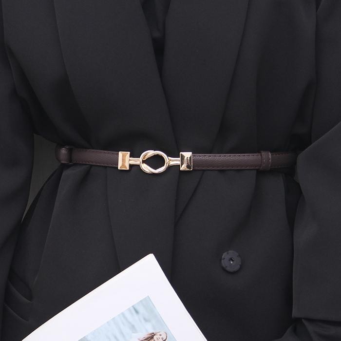 Ikat Ban Pinggang ADJUSTABLE #8 Korea Fashion Kulit Gasper Thin Kecil Tali Sabuk Wanita Cewek Anak D