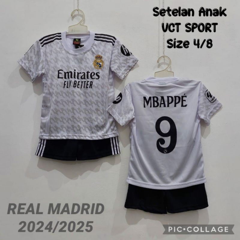setelan jersey bola anak warna putih terbaru
