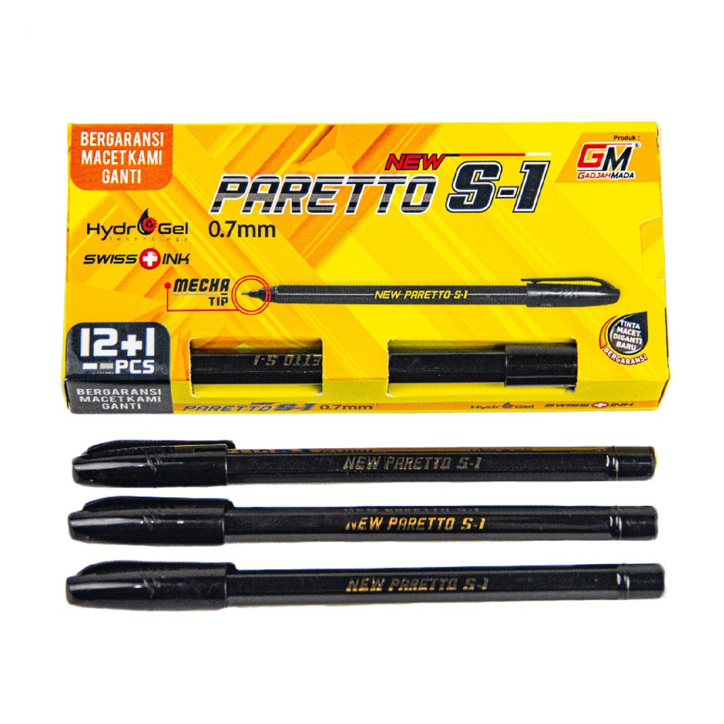 

Paretto Pulpen S-1 0.7mm Hydr Gel Swiss Ink 1pcs