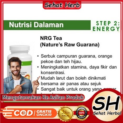 NRG Teh Instant #NRG 100% Original Shake F1 HBL herbalife nrg pembakar lemak ori pelangsing penurun 