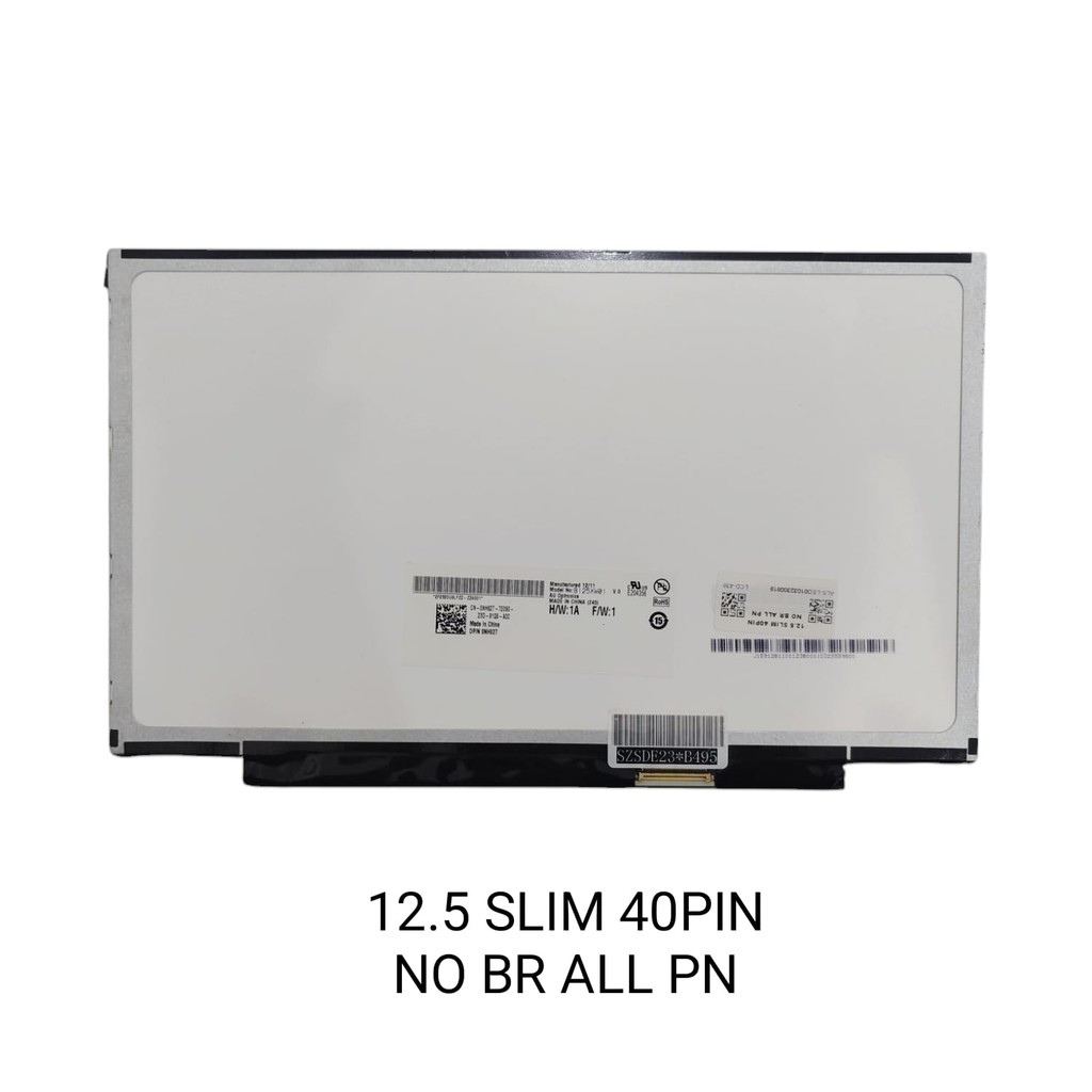 LCD LED 12.5 SLIM 40PIN NO BR