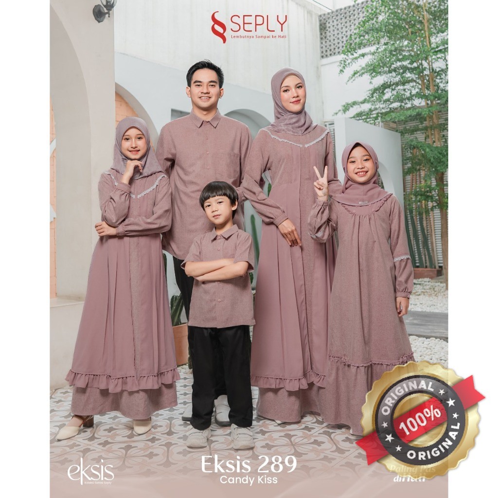 SEPLY Sarimbit Eksis 289 Candy Kiss Baju Couple Keluarga Lebaran Model Terbaru 2025 Family Set Famse