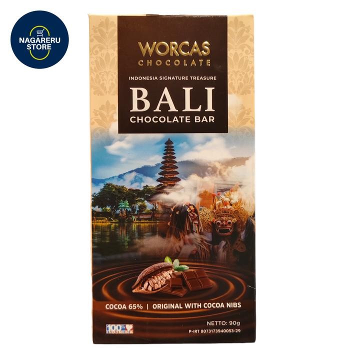 

Worcas chocolate bali bali chocolate bali cocoa 65% original with cocoa nibs 90gr