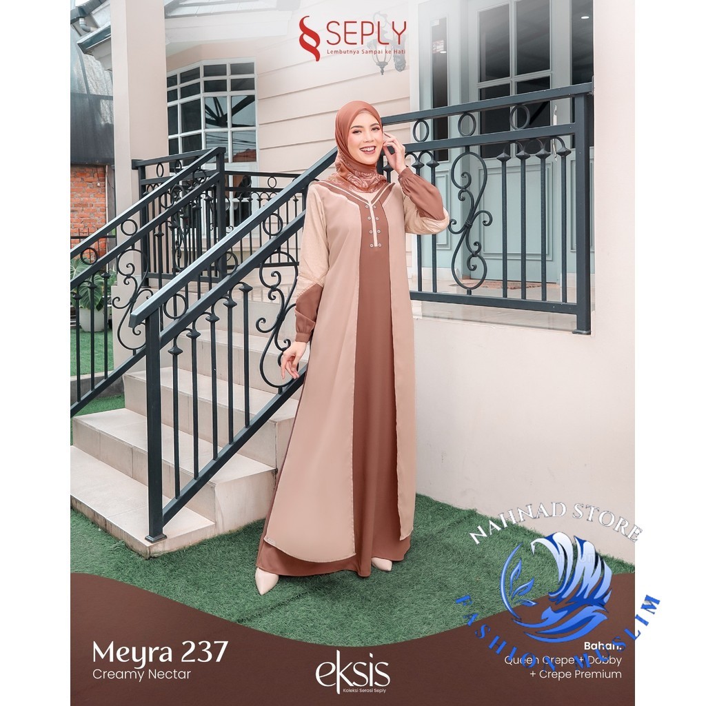 Gamis Dewasa Premium PROMO Dayli Hijau Tosca Meyra 237 By Ethica size S, M. L, XL. XXL