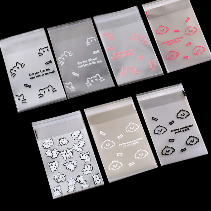 

50pcs Transparent Self-adhesive Bags Wedding Card Gift Sealing Pocket Jewelry Packaging Self-adhesive Plastic Pouch