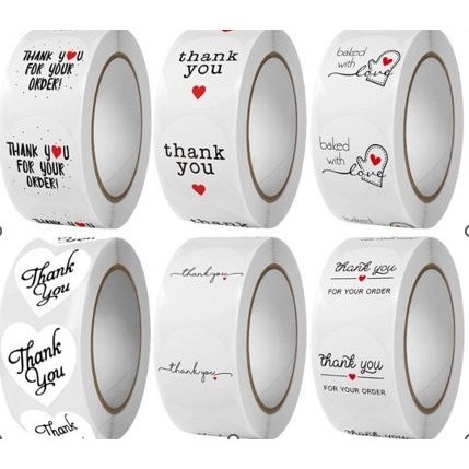 

TERMURAH ANEKA ROLL STIKER THANK YOU 500 PCS STICKER - STIKER SEAL PRODUK yy0