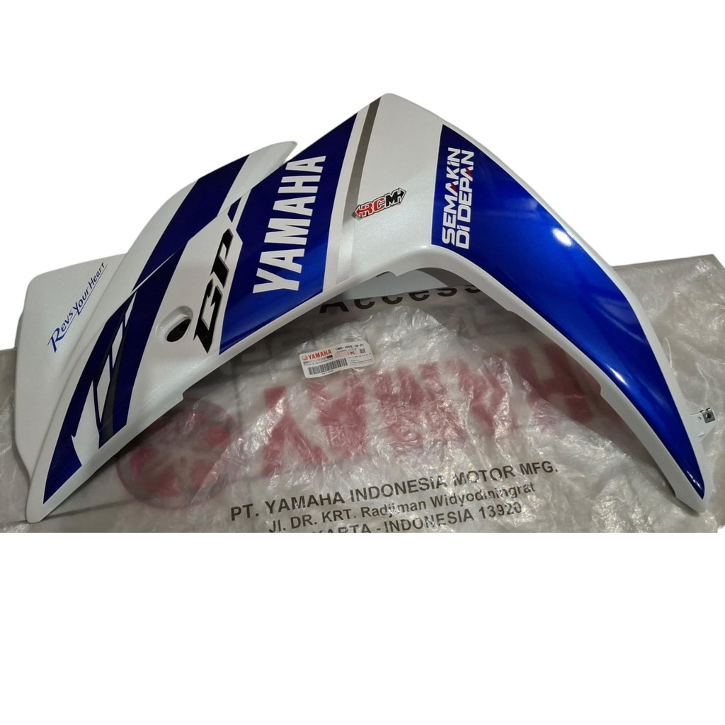 1WD-XF83L-50-P2 BODY BODI FR UNDER ASSY FAIRING COVER TUTUP SAYAP DEPAN KIRI R25 YZF 25 PUTIH BIRU S