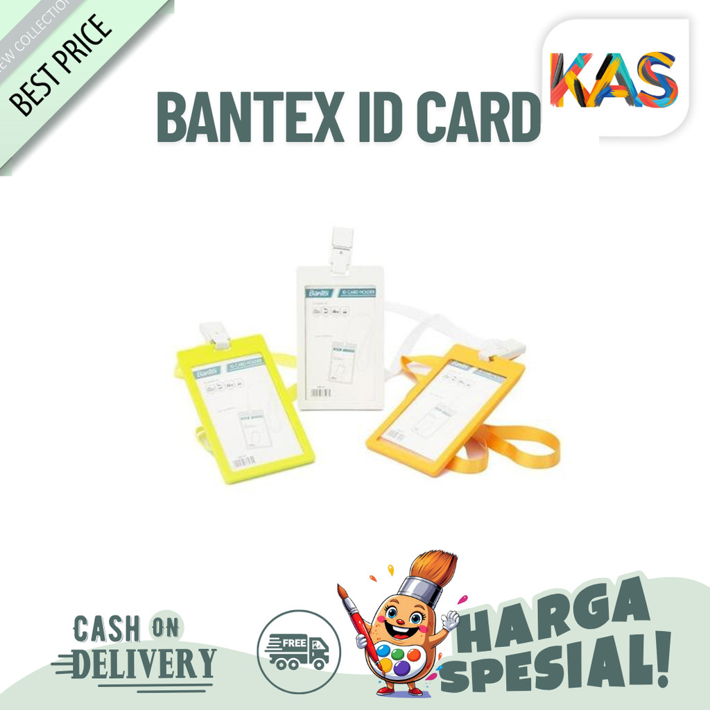 

Bantex ID Card Holder Name Tag Transparant Landscape Tali 8867