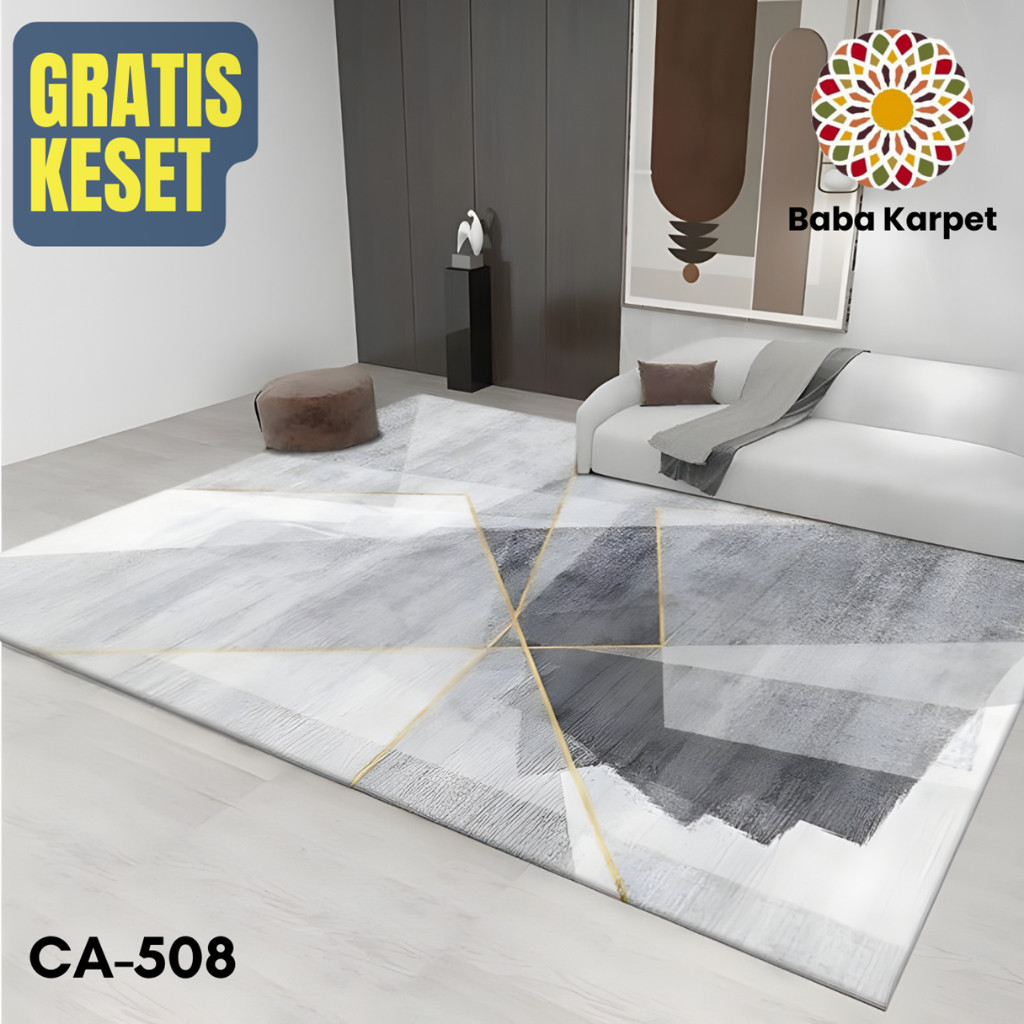 Karpet Lantai Malaysia Motif Turki Anti Slip 120x200 | 180x250| 200x300 Lembut  Ruang Tamu Co