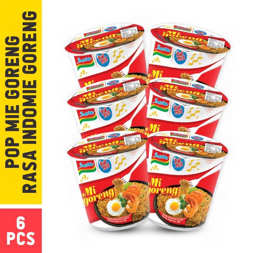 

6 PCS - Popmie Goreng Rasa Indomie Goreng 80 Gr