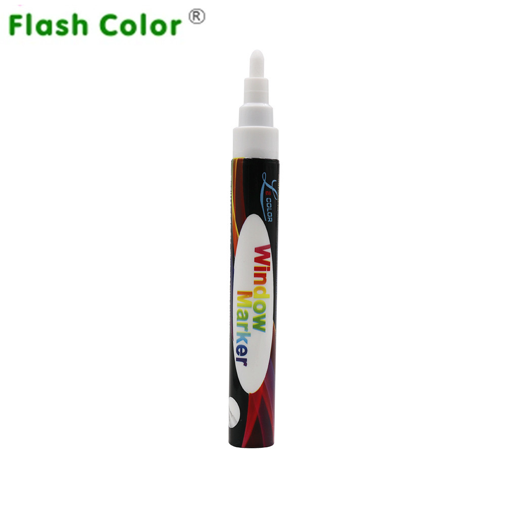 

2021 NEW White Highlighter 6mm Liquid Chalk Fluorescent Neon LED Glass Board Art Marker Pens Office Supplies