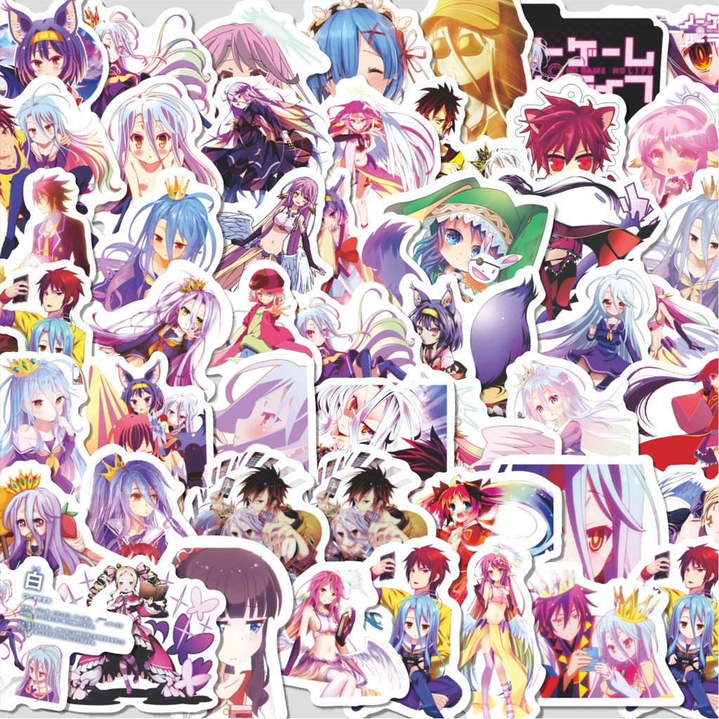 

Stiker Cutting Pack Stiker Anime No Game No Life [Nōgēmu Nōraifu] Isi 100Pcs Series Aesthetic Lucu Keren Untuk Koper Bahan Vynil