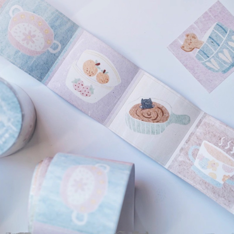 

INS Lovely Baby Bowls Die Cut Writing Paper Washi Tapes Craft Supplies DIY Scrapbooking Card Making Decorative Plan Sticker