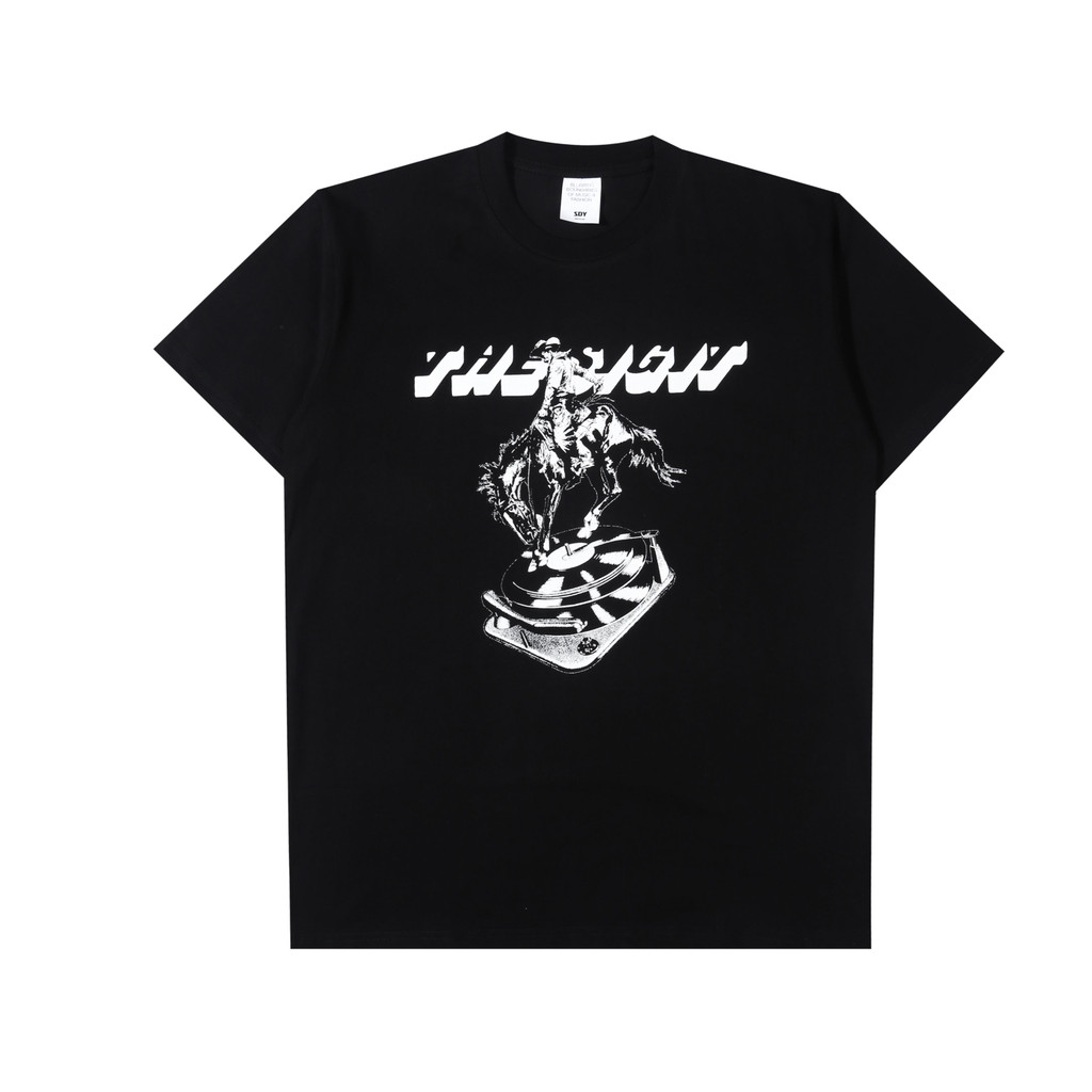 [ORI] The Sigit - Wrangler - T-shirt - Black Kaos Pria