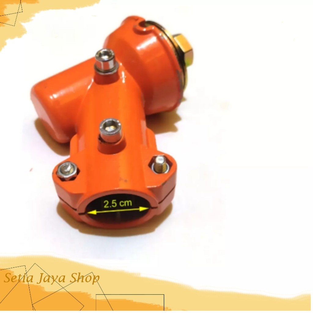 

Kepala mesin potong rumput, Kepala Dudukan Pisau Mesin Potong Rumput Gendong 328 Sparepart Gear Case Petak MODEL PERSEGI